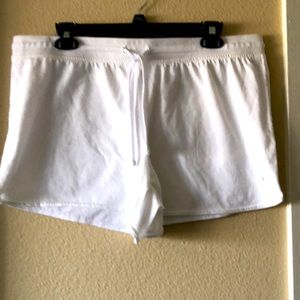 ARCTIC WHITE COTTON SHORTS